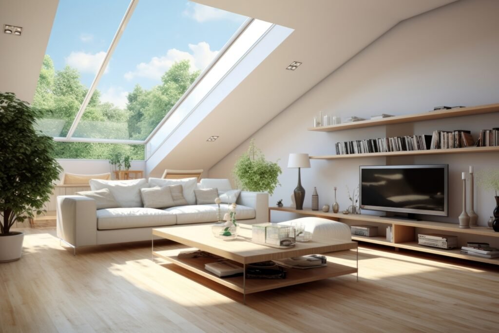 Modern living room house architecture furniture.